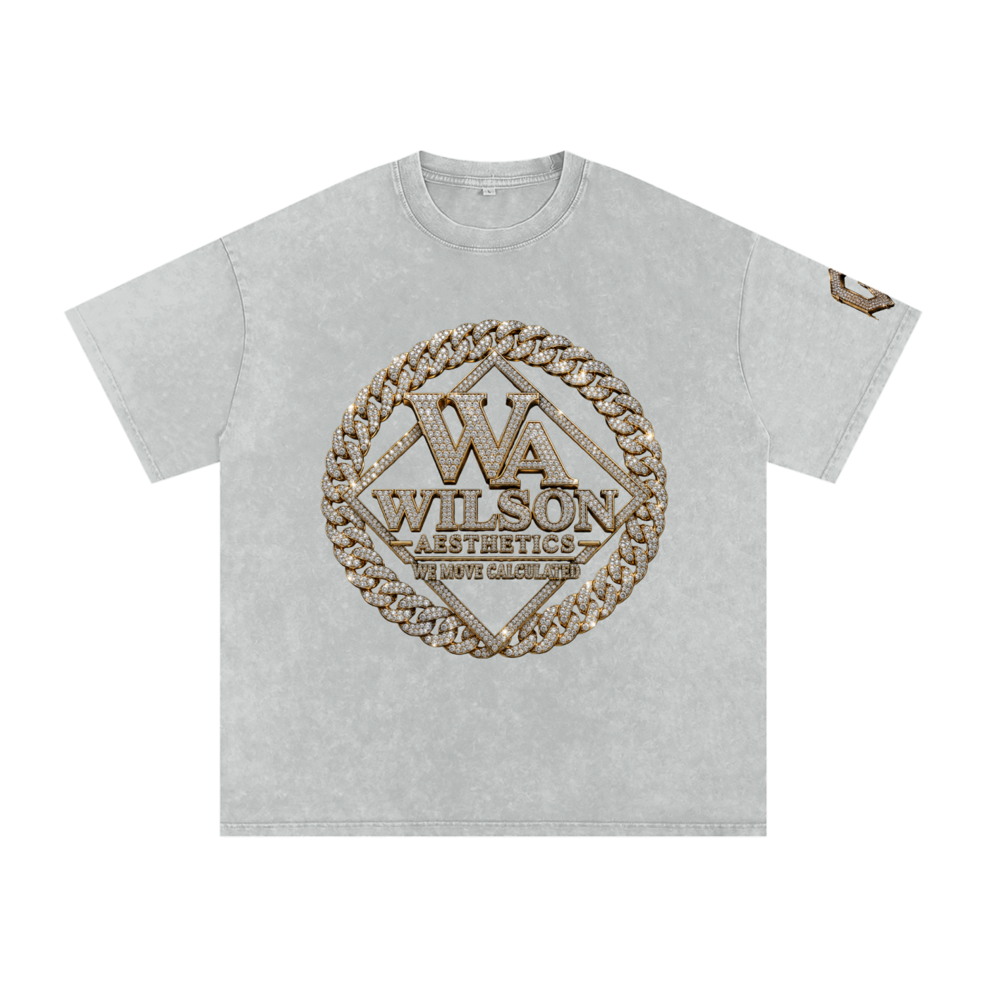Snow Washed Oversized Cotton T-Shirt